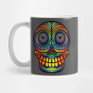 Rainbow Skull Mug